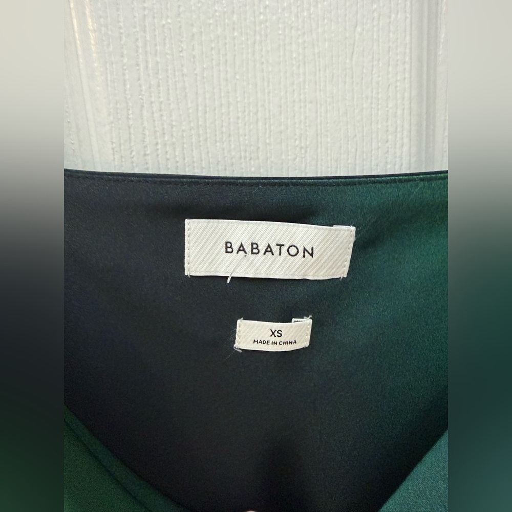 Babaton Mini Slip Model Dress in Green and Blue Ombre XS Aritzia #102122 - Picture 4 of 6